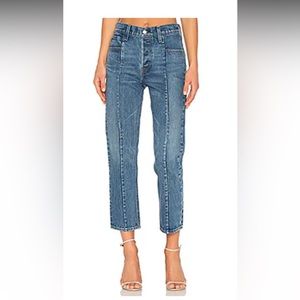 Levi’s women’s altered straight 25 seam down leg. Blue. Pleat